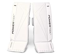 POWERTEK V5.0 Barikad White Youth Protectores de pierna para portero 22″
