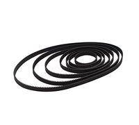 POWERTOOL GT2 - Correa dentada de 6 mm de ancho, negra, reforzada con fibra de vidrio, bajo ruido, correa para impresora 3D