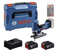 Powertools bosch gst 18v-125 s (l) + 2x 5.0ah + gal 18v-30 + 15tlg set