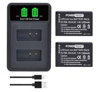 PowerTrust 2 baterías EN-EL20 EN EL20a y cargador USB integrado para Nikon Coolpix P1000, P950, 1 J1, 1 J2, 1 J3, 1 AW1, 1 V3, Coolpix A
