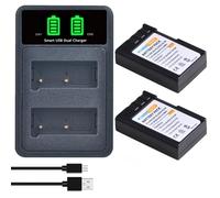 PowerTrust 2 baterías EN-EL9 EN-EL9A y cargador para cámara Nikon D5000, D40, D40x, D60, D3000