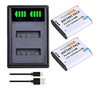 PowerTrust 2 baterías Li-90B Li-92B + cargador dual LED para cámaras Olympus Tough, GR III