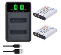 PowerTrust 2 baterías Li-90B Li-92B con cargador tipo c para Olympus Tough TG-7 TG-6 TG-5 TG-4 TG-3 TG-2 XZ-2 SH-3 SH-2 SH-1 SP-100EE, DB-110 para Ricoh GR III, WG-6, GR IIIx