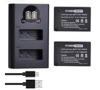 PowerTrust 2 baterías LP-E17 y Cargador Batería Cámara para Canon EOS 250D, 750D, 850D, RP, R10, R50, R8, 77D, 760D, 800D, M3, M5, M6