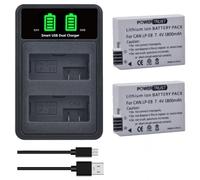 PowerTrust 2 baterías LP-E8 con LED Dual Cargador para Canon EOS 700D, 650D, 600D, 550D, Rebel T5i T4i T3i T2i, Kiss X7i X6i X5 X4