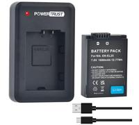 PowerTrust Batería EN-EL25 1680mAh y cargador USB-C para Nikon Z50, Z50 II, Z30, ZFC Camera MH-32 Cargador