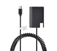 PowerTrust Batería falsa USB tipo C DMW-BLK22 compatible con Panasonic Lumix DC-S9 DC-G9II DC-S5 DC-S5II DC-S5IIX GH5II GH6 S5M2 S5M2X GH5M2