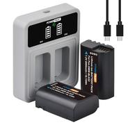 PowerTrust Pack de 2 baterías DMW-BLK22 con cargador USB C dual rápido de 20 W para cámaras Panasonic Lumix DC-S5 IIX, DC-S5 II, DC-S5, S5K, GH5 II, GH5 Mark II, GH6, S5II, S5M2, GH5M2