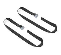PowerTye - Correa de Amarre Resistente de 1½ Pulgadas x 4 pies Fabricada en Estados Unidos con Hebilla Resistente, Negro, Paquete de 2