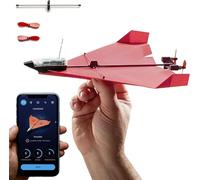 POWERUP 4.0 - Kit RC de Nueva generación para avión de Papel teledirigido por Smartphone. Fácil de pilotar con estabilizador giroscópico y piloto automático, para Aficionados, Conductores y