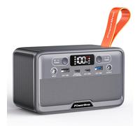 PowerUrus Estación de energía portátil, 89,6 WH Generador Solar LiFePO4 Batería Salida de CA 100w(Pico 200W) Respaldo de Batería con Encendedor de 12 V Linterna LED para Camping, Viajes, Emergenza