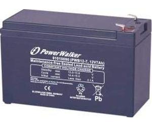 PowerWalker Battery 12V/7Ah PWB12-7 Extend The Backup Time, 91010090 (Extend The Backup Time 12V/7ah PowerWalker)