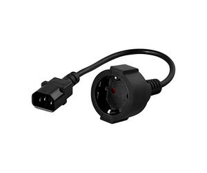PowerWalker Cable Adaptador IEC a Schuko 20cm