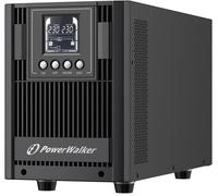 PowerWalker VFI 2000 AT SAI Online 2 kVA, 1800 W, 80-300V, Doble Conversión, 6 Tomas (Schuko/Francés/Inglés), Hasta 3000 VA, USB, Compacto
