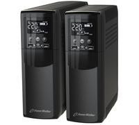 PowerWalker VI 1500 CSW UPS Line-Interactive 1500VA/900W Pure Sinewave, doble puerto USB, para Hogar y Oficina