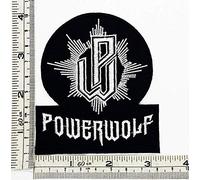 Powerwolf Black parche patch bordado con logotipo para planchar de hierro en apliques