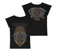 Powerwolf Crest Wolves Mujer Camiseta Negro XL 100% algodón Regular
