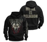 Powerwolf Metal Is Religion Hombre Sudadera con Capucha Negro L 80% algodón, 20% poliéster Regular