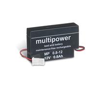 Powery Batería de Plomo-sellada (multipower) MP0,8-12AMP