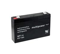 Powery Batería de Plomo-Sellada Multipower MP7-6, 6V, 7Ah/35Wh, Lead-Acid