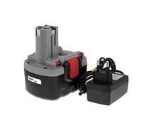 Powery Batería para Bosch Amoladora Angular GWS 14,4V O-Pack Li-Ion Incl. Cargador