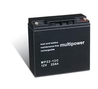 Powery Batería Plomo-sellada (multipower) para Silla de Ruedas Eléctrica Invacare ATM Take Along
