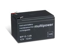 Powery Powery Batería de Plomo-sellada (multipower) MP12-12B VDS