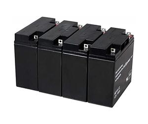 Powery Recambio de Batería para SAI APC RBC55, 12V, 18Ah/216Wh, Lead-Acid, 4 Unidades