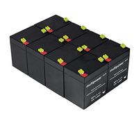 Powery Recambio de Batería para SAI APC Smart-UPS 3000 RM 2U, 12V, 4,5Ah/54Wh, Lead-Acid, Pack de 8 Unidades