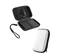 Powfix - Funda protectora para WD 5 TB My Passport, carcasa rígida a prueba de golpes EVA para disco duro externo de 2,5 pulgadas, bolsa de transporte de viaje y oficina, color blanco