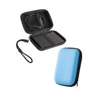 Powfix Funda rígida para disco duro WD 5 TB My Passport, resistente a los golpes, EVA, para disco duro externo de 2,5 pulgadas, bolsa de transporte para viajes y oficina, color azul cielo