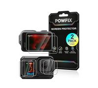 Powfix Protector de pantalla para GoPro Mission 1 Pro, vidrio templado 9H, antiarañazos, antimanchas y sin burbujas, alta definición, accesorios esenciales para fotografía, 2 unidades