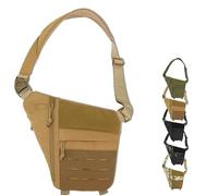Powios Crossbody Bag, 2025 New Outdoor Tactical Shoulder Crossbody Chest Bag, Outdoor Chest (Khaki)