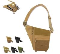 Powios Crossbody Bag, 2025 New Powios Crossbody Bag, Large Capacity Multifunctional Outdoor Chest (Khaki)