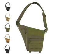 Powios Crossbody Bag, 2025 New Shoulder Crossbody Sling Bag, Adjustable Strap, Mens Cross Body Bags for Outdoors Hiking (Green)