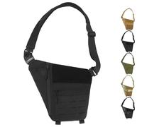 Powios Crossbody Bag, 2025 New Shoulder Crossbody Sling Bag, Multifunctional Outdoor Chestbag, for Hiking Cycling Camping (Black)