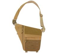 Powios Crossbody Bag, 2025 New Waterproof Outdoor Tactical Shoulder Crossbody Chest Bag, For Hiking Cycling Camping(brown)