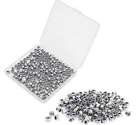 Powlankou 200 tuercas hexagonales M3 x 0,5 mm de acero inoxidable 304 de nailon insertadas