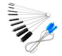 Powmag 11 Piezas Cepillo Flexible Botellas, Cepillo Nylon Cleaning Brush, Incluye Cepillo de Limpieza para Acuarios de 1,55 m, 10 Cepillos Pequeños de Nailon de Diferentes Tamaños