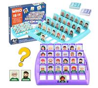 Powmag Quien es Quien, Juego Quien es Quien Infantil, Guess Who Game, Adivina Quien Soy Juego, Quien Soy Yo Juego, Quién es Divertido Juego de Mesa, Games para Family Parents Niños