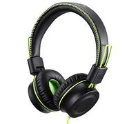 POWMEE - Auriculares con Cable M2, Plegables y Ajustables, estéreo, sin enredos, Cable de 3,5 mm, para niños y niñas, Adolescentes, Escuela, Kindle y avión