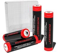 POWO18B - Batería recargable NiMH de 3,7 V, 3000 mAh, con caja de protección de batería NiMH, NO:1818-666-888B, perfecta para linterna, ventilador pequeño, timbre, número de patente: 015037694-0002 (4