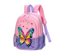POWOFUN Mochila de viaje preescolar de 12 pulgadas para niños pequeños, para jardín de infantes, mochila escolar de dibujos animados, mochila de dinosaurios para niñas y bebés, mariposa morada, 31cm x