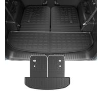 powoq Alfombrilla de Maletero Compatible con KIA Sorento/Hybrid/PHEV 2021-2024 con Alfombrillas de Respaldo de Repuesto para KIA Sorento 2021 2022 2023 2024 Accesorios (Alfombrillas de Maletero con