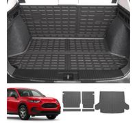 powoq Alfombrilla de Respaldo TPE para Honda HRV 2023 2024 (HRV 2023-2024, Alfombrilla de Respaldo Trasero + Alfombrilla Trasera para cajuela)