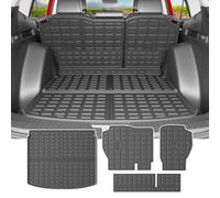 powoq Hybrid Cargo Liner Compatible with 2023-2025 Honda CRV Upper Deck Cargo Mat TPE Trunk Mat Replacement for 2023-2025 Honda CRV Accessories (Fit 23-25 Hybrid Upper Deck, Backrest Mat+Trunk Mat)