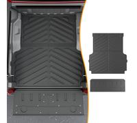 powoq Tapete para camioneta compatible con Jeep Gladiator JT 2020-2025, tapete de carga de TPE de repuesto para accesorios de Jeep Gladiator 2020-2025 (alfombrilla de camión + alfombrilla para portón