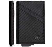 POWR Cartera de metal con tarjetero, billeteras para hombre Reino Unido, minimalista, delgado, de metal, con bloqueo RFID, protector de tarjetas de crédito, cartera de aluminio de grado aeronáutico,
