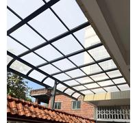 POWRZZZY Láminas de Policarbonato Planchas Placas Transparente,Hoja de Acrílico Transparente,Toldos Exteriores,Plancha Resistente a UV para Invernaderos Jardines Garaje Fácil Cortar