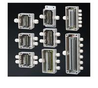 POWTAXBJGD Caja de terminales para monitoreo del hogar, terminal de alimentación para exteriores, impermeable, cable de roscado, línea de distribución, caja sellada (100 x 68 x 50-04)